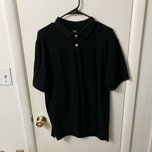 GEORGE Polo Shirt Black New Large L